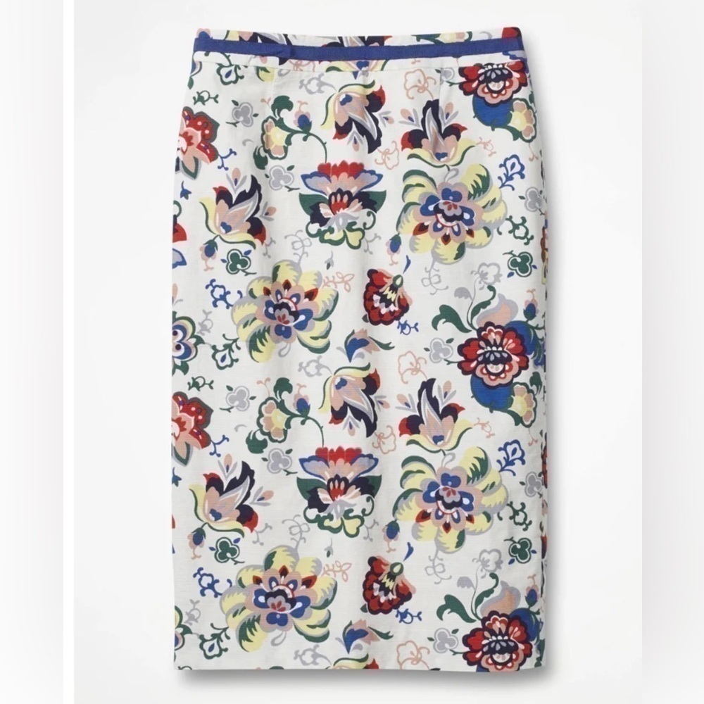 BODEN Modern Pencil Skirt Floral
